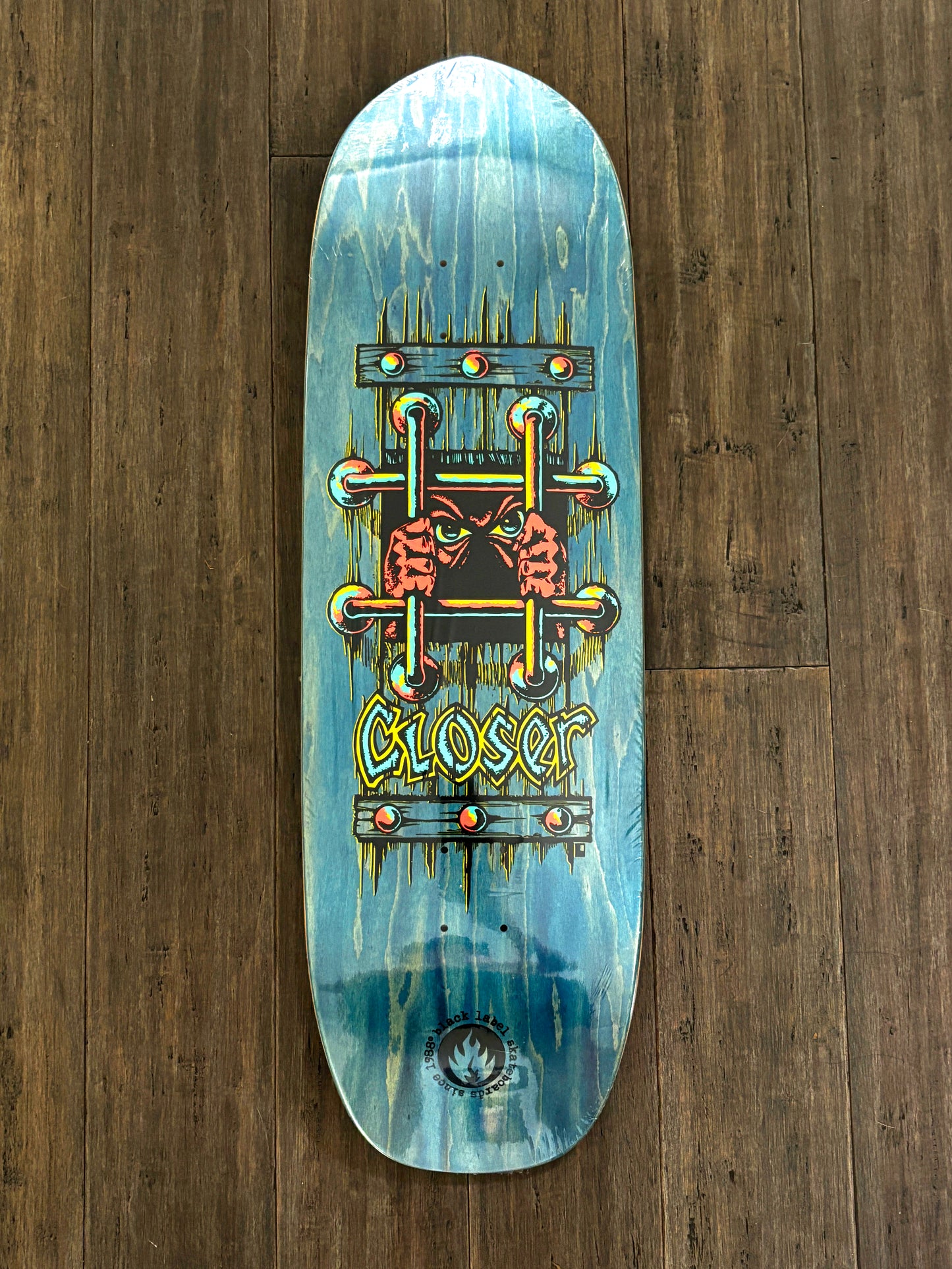 Closer x Black Label Skateboard Deck Blue Point 1 of 1